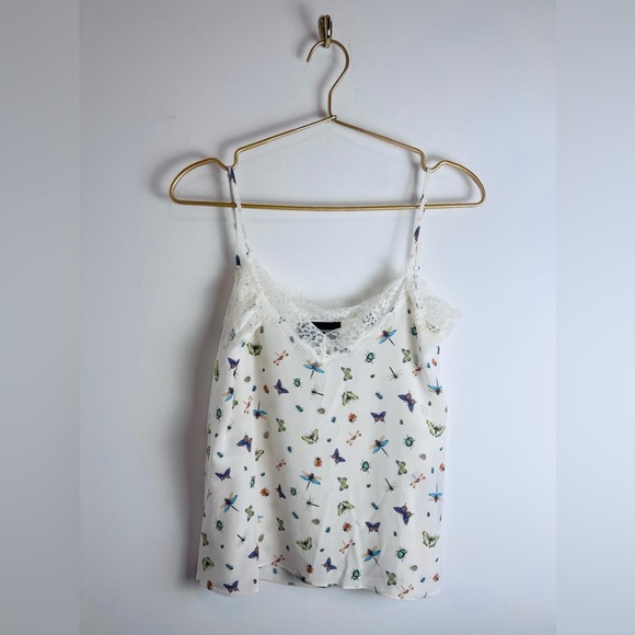 The Kooples  Butterfly Silk Blouse Size XXS - Picture 5 of 9